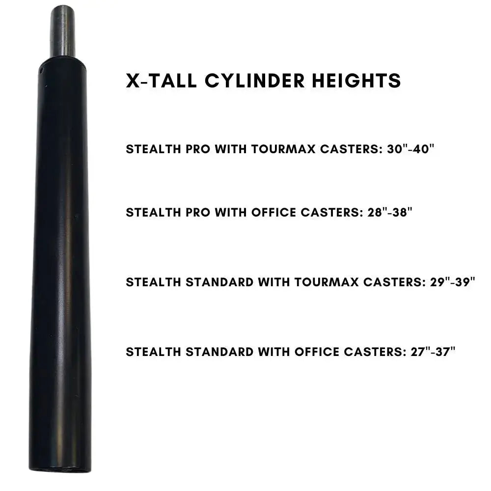 Extra Tall Replacement Cylinder Stealth Chairs