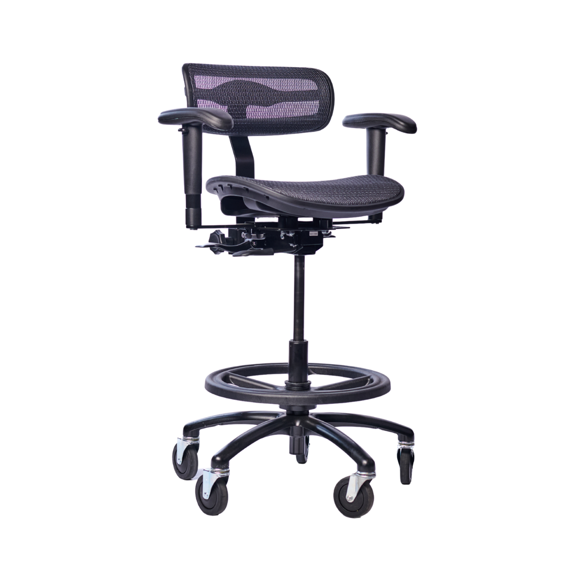 Stealth chair at a control room desk