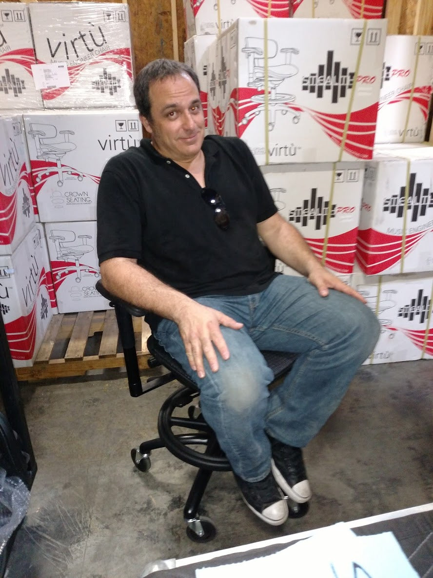 Chris Cockrill, Front of house, in a Stealth chair