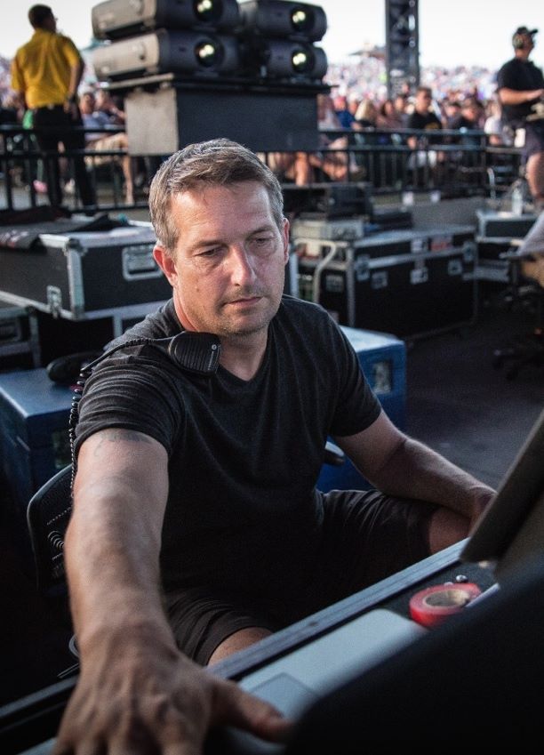 Preston Soper, Front of house, ZBB, in a Stealth chair